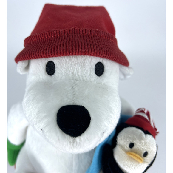 Hallmark Snowtime Pals '07 Polar Bear Penguin Sled Plush Animated Music Movement - Picture 4 of 14
